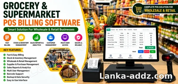 Grocery Supermarket POS Billing System Fast & Inventory Management., Companionship in Piliyandala, Sri Lanka