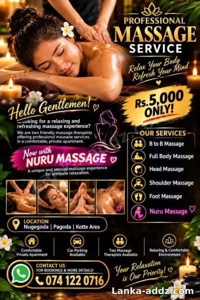 💫💫Professional Massage Service 💫💫, Companionship in Nugegoda, Sri Lanka