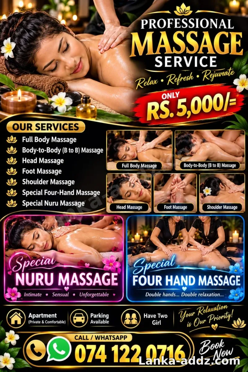 💫💫Professional Massage Service 💫💫, Companionship in Nugegoda, Sri Lanka