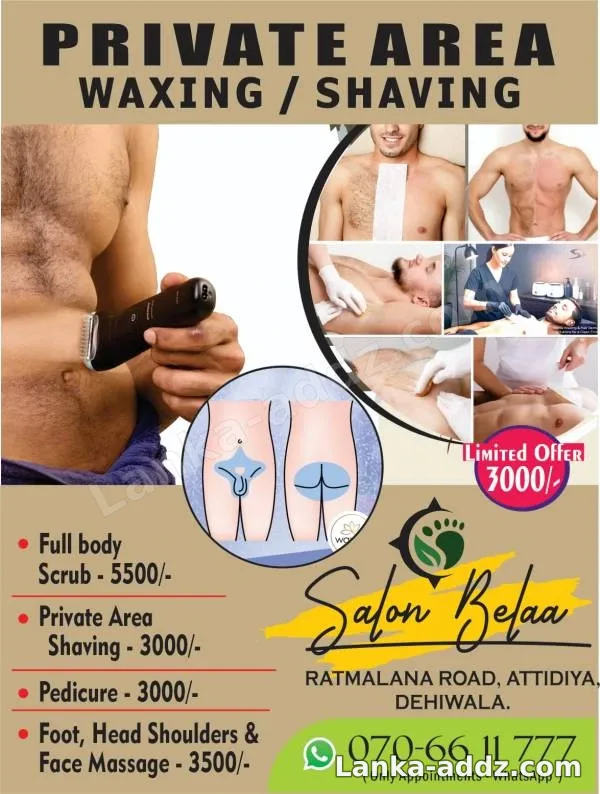 SALON BELLA & FOOT CARE 🔹 PRIVATE AREA WAXING / SHAVING🔹DEHIWALA 🔹, Wellness & Massage in Dehiwala, Sri Lanka